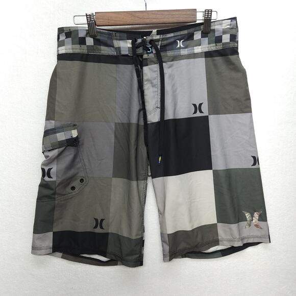 Other - Hurley Board Shorts Mens 32 Phantom Color Block Geometric Swim Surf Beach Casual